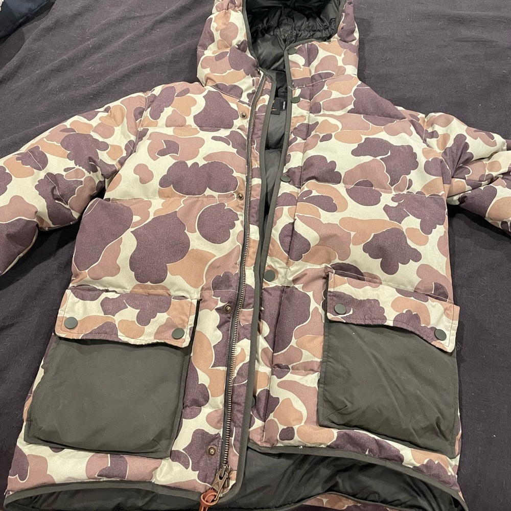 Burton down fill camo jacket - womens XS